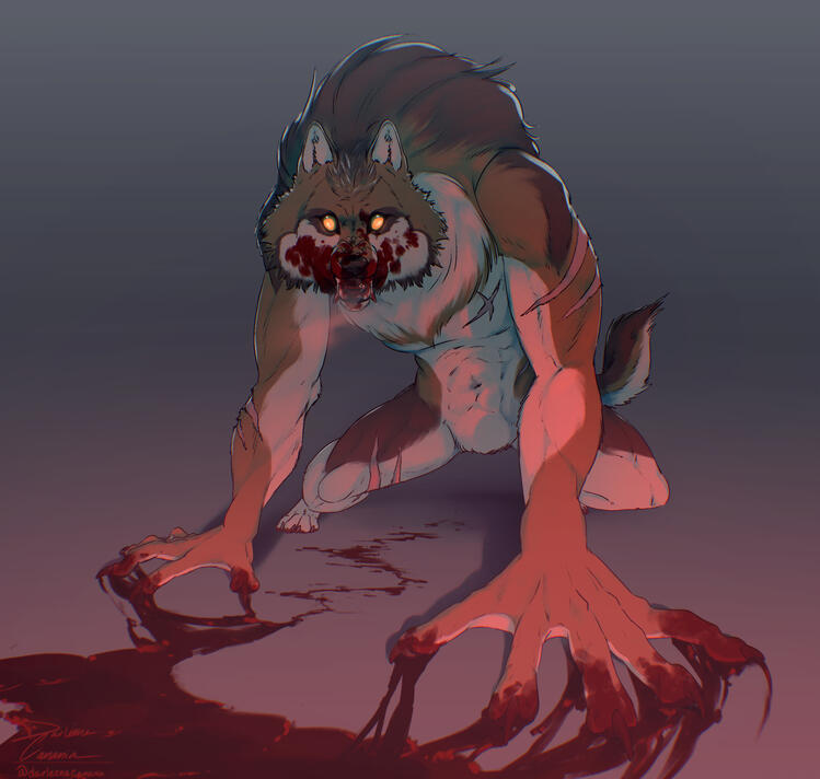 Werewolf Commission | darleenacananiabusiness@gmail.com